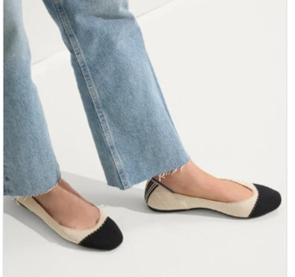 Rothy's The Square Tuxedo Loafer / Flat Size 8.5